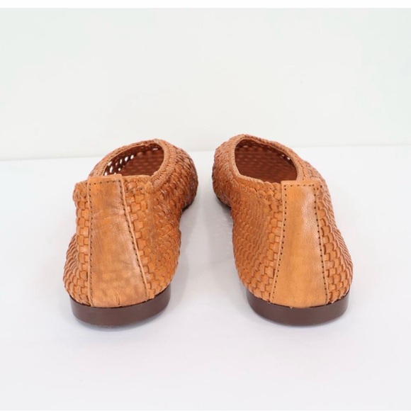 Madewell Mylie Ballet Flat Handwoven Leather Orange Brown Size 9 NWOB - Picture 5 of 5